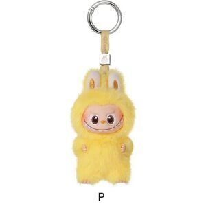 Authentic PopMart Labubu The Monsters Pin for Love Series "P" Yellow Plush Penda